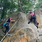 Rock Climbing in Kent - 2 ladies climbing rocks